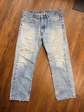 Levi’s 505 Distressed Zipper Fly Jeans